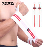 AOLIKES 1 Pair Wristband Wrist Support Weight Lifting