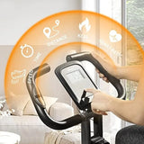 ATIVAFIT Folding Exercise Bike, Magnetic Foldable Stationary Bike,