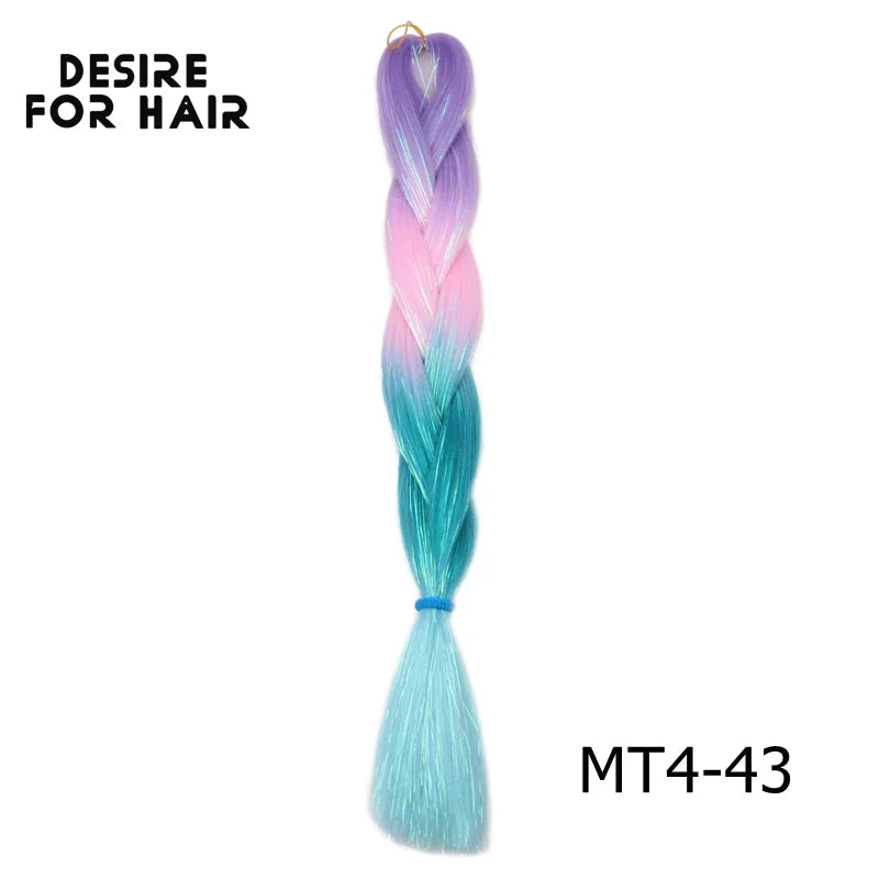 Desire for Hair 5Packs Synthetic Braiding Hair Christmas