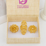 Italian Gold Plated Jewelry Set Unique Finger Ring