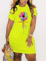Plus Size Casual Dress, Women's Plus Floral &