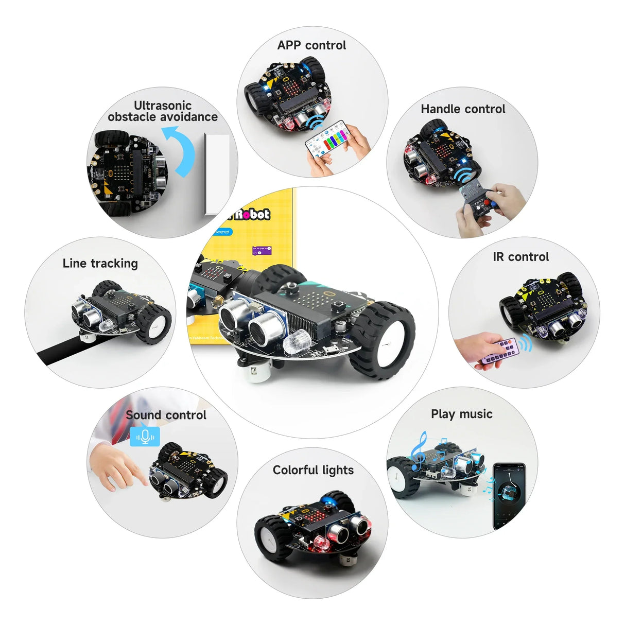 Yahboom Microbit Car Programmable Toys Coding Robotics for