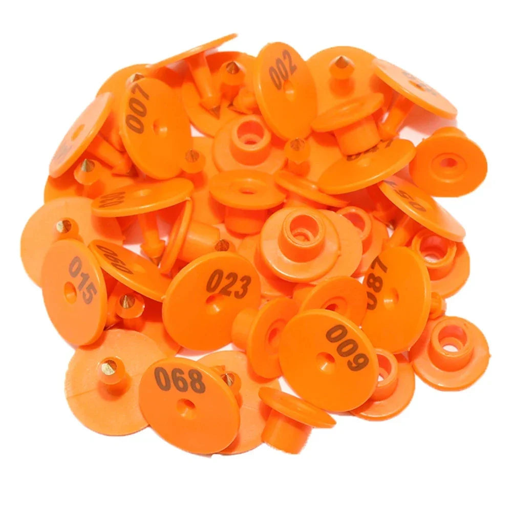 100 Pcs Pig Sheep Rabbit Cattle Ear Tag