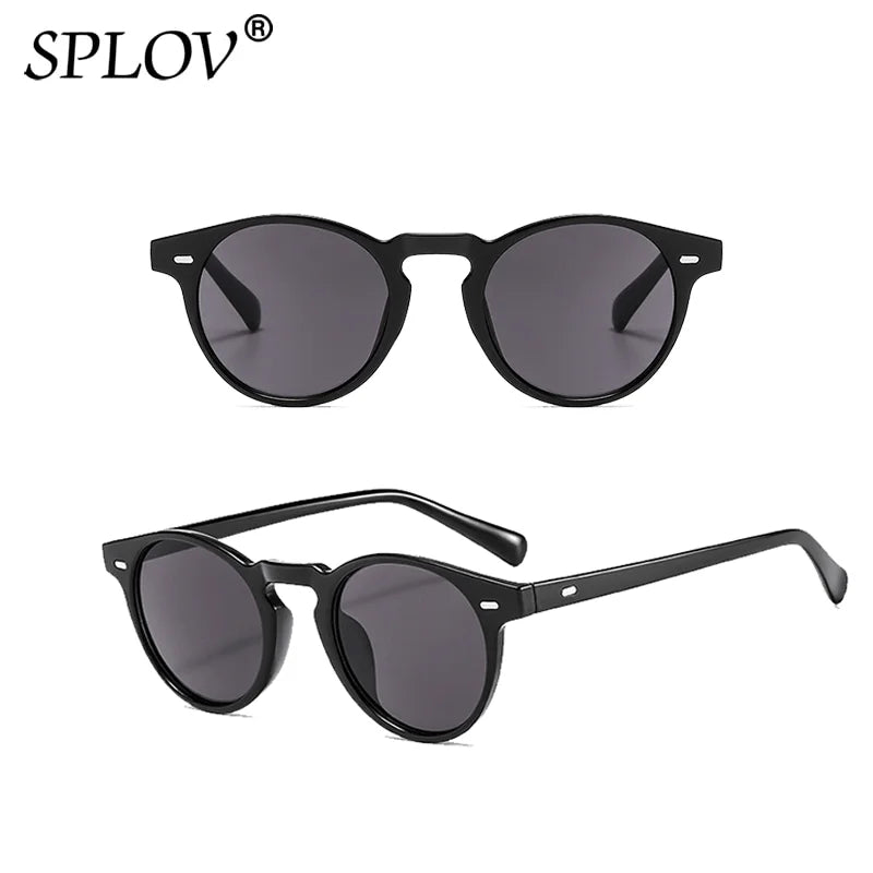 Vintage Round Sunglasses Men Women Brand Designer Fashion