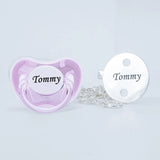 MIYOCAR personalized silver bling pacifier and full silver