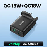 Ugreen USB Charger Quick Charge 3.0 36W Fast