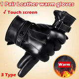 Winter Gloves For Men Leather Gloves Tactical Touchscreen