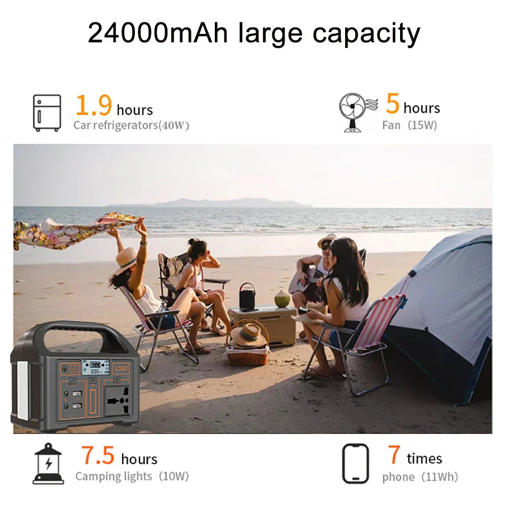 100W 24000mAh Power Bank 220V/110V Portable Power Station