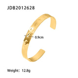 Youthway 18k Gold Stainless Steel Bangles Winter Stacking