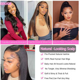 Straight Lace Front Human Hair Wigs 13x4 Hd