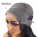 Deep Wave 4x4 Closure Glueless Wig Human Hair