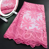 French Tulle Lace Fabric 2024 High Qulity African