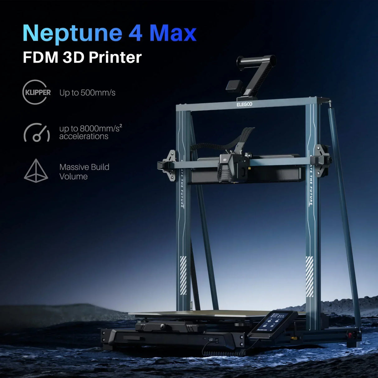 Elegoo Neptune 4 Max 3D Printer FDM 500