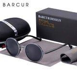 BARCUR Brand Light Weight Round Sunglasses Luxury Brand