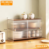 Acrylic Kitchen Shelf Desktop Multi-layer Meal Side Cabinet