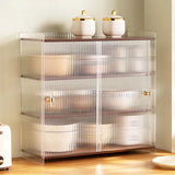 Acrylic Kitchen Shelf Desktop Multi-layer Meal Side Cabinet