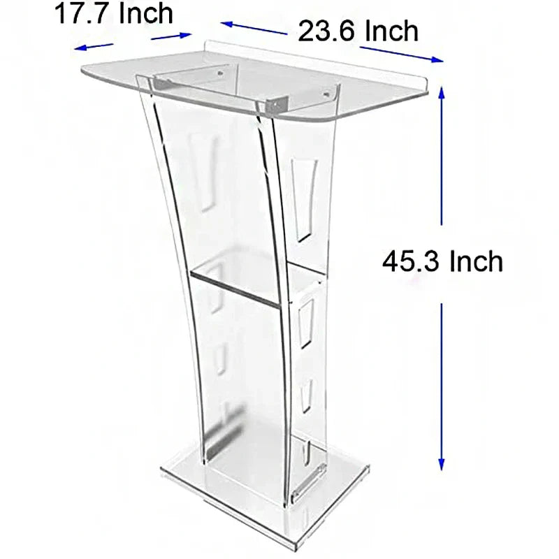 Acrylic Podium Plexiglass Pulpit School Church Lectern Modern