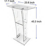 Acrylic Podium Plexiglass Pulpit School Church Lectern Modern