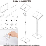 Acrylic Podium Stand Angle Adjustable Modern Lecterns &