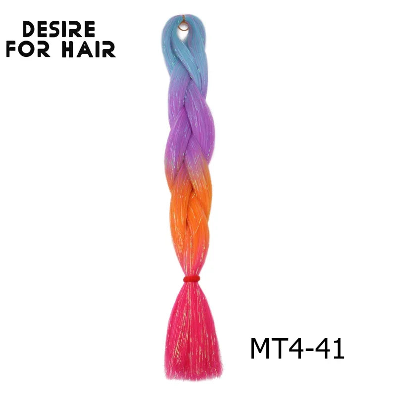 Desire for Hair 5Packs Synthetic Braiding Hair Christmas