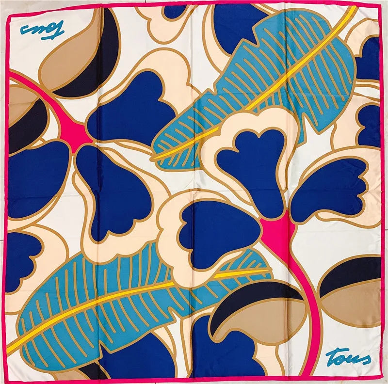 Spanishstyle oversized print handkerchief