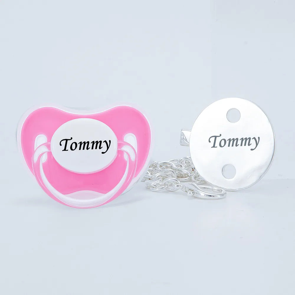 MIYOCAR personalized silver bling pacifier and full silver