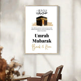 Islamic Personalized Names Umrah Mubarak Poster Muslim Allah