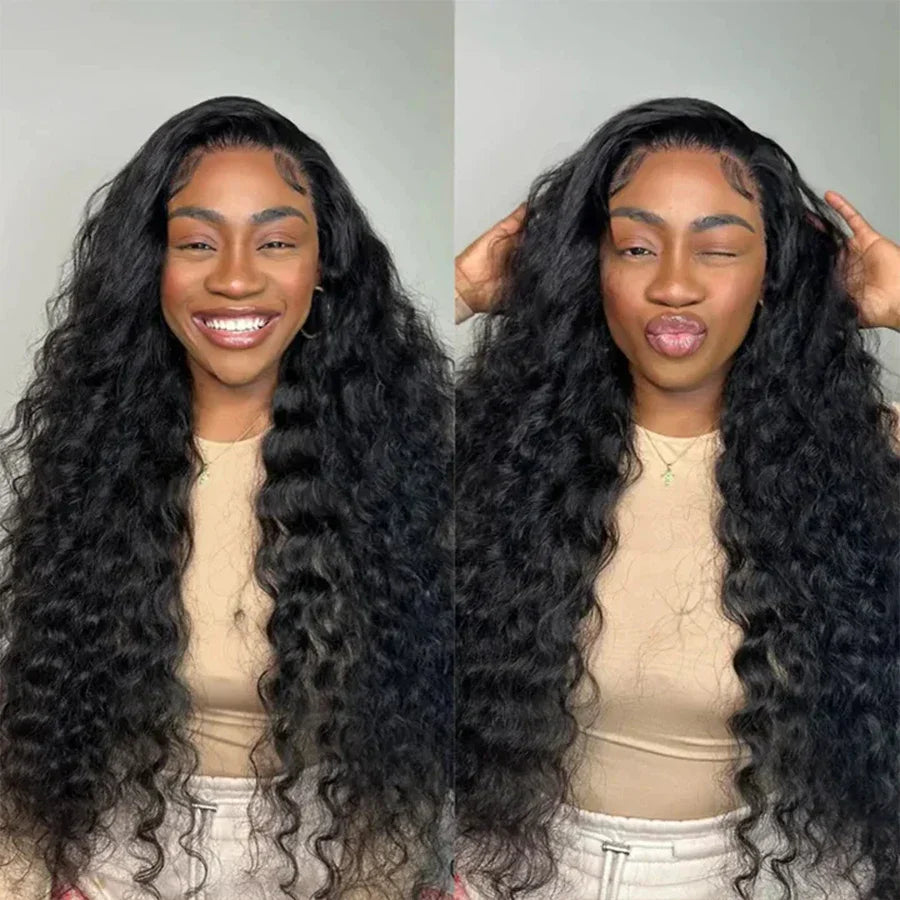 210% Density Loose Deep Wave Human Hair Lace