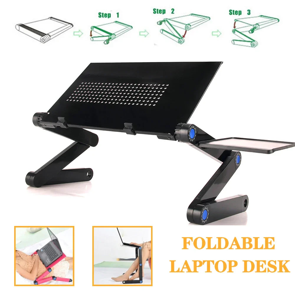 Adjustable Laptop Desk Stand Portable Aluminum Ergonomic Lapdesk