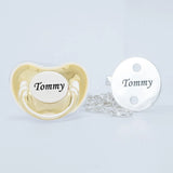 MIYOCAR personalized silver bling pacifier and full silver