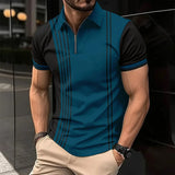 Design Striped Polo Shirt Summer Men's Tops Business