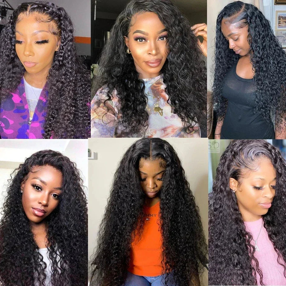 30Inch Deep Wave Transparent 13x4 13x6 Lace Frontal