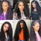 30Inch Deep Wave Transparent 13x4 13x6 Lace Frontal
