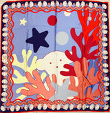 Spanishstyle oversized print handkerchief
