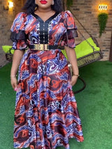 African Dresses for Women 2024 Plus Size Evening