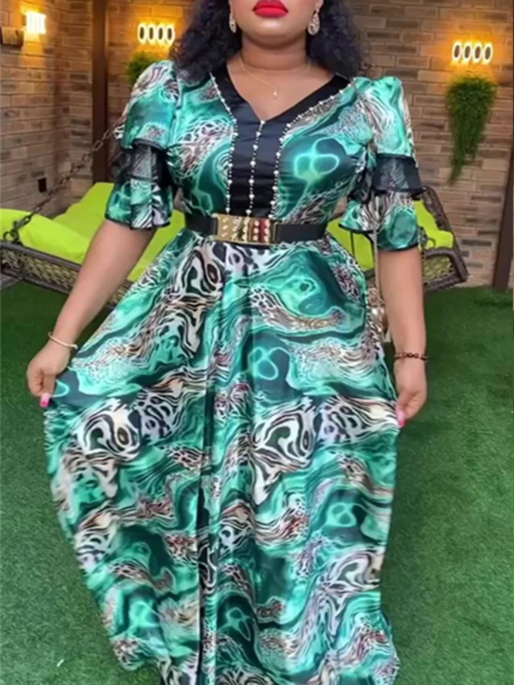 African Dresses for Women 2024 Plus Size Evening