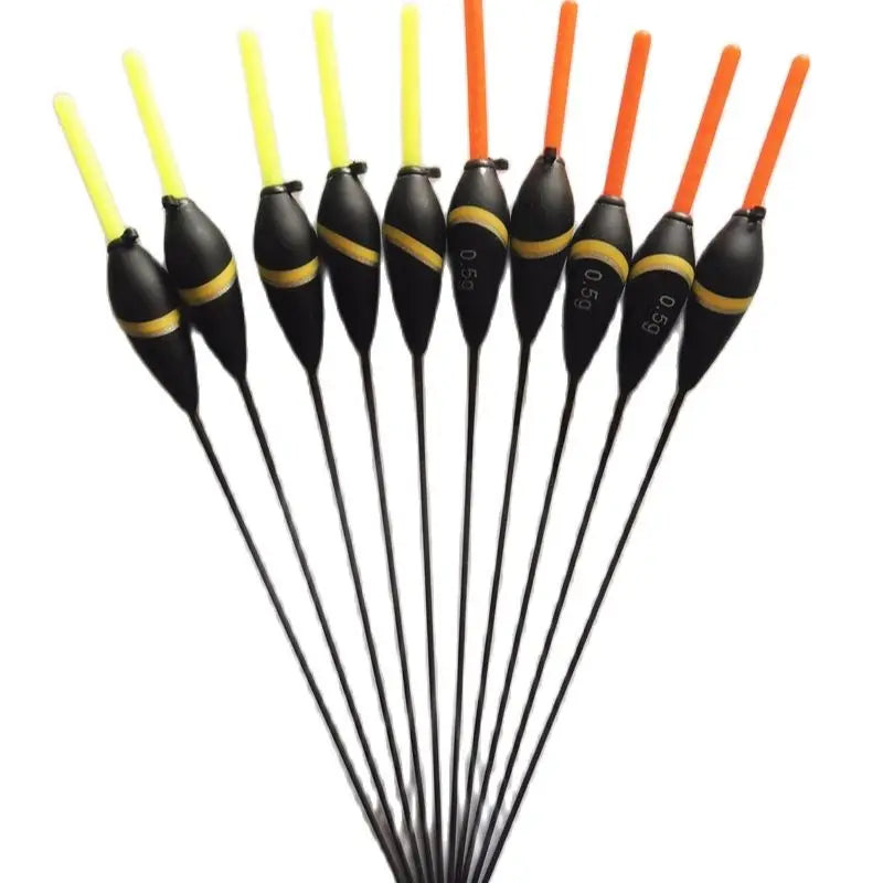 Agape10pcs/Lot Pole Fishing Carp Floats Bobbers Fluctuator 0.5/1.0/2.0g