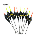 Agape10pcs/Lot Pole Fishing Carp Floats Bobbers Fluctuator 0.5/1.0/2.0g