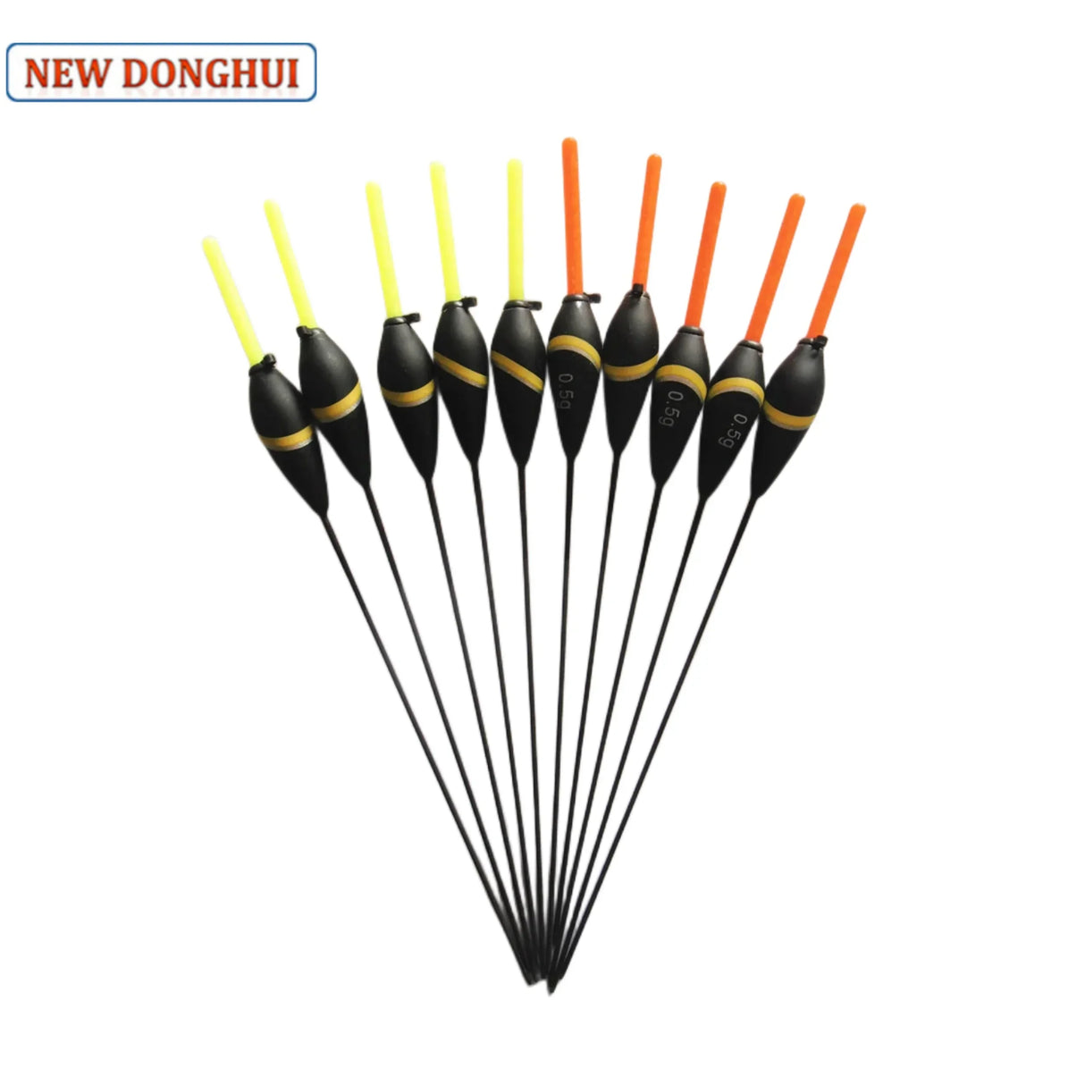 Agape10pcs/Lot Pole Fishing Carp Floats Bobbers Fluctuator 0.5/1.0/2.0g