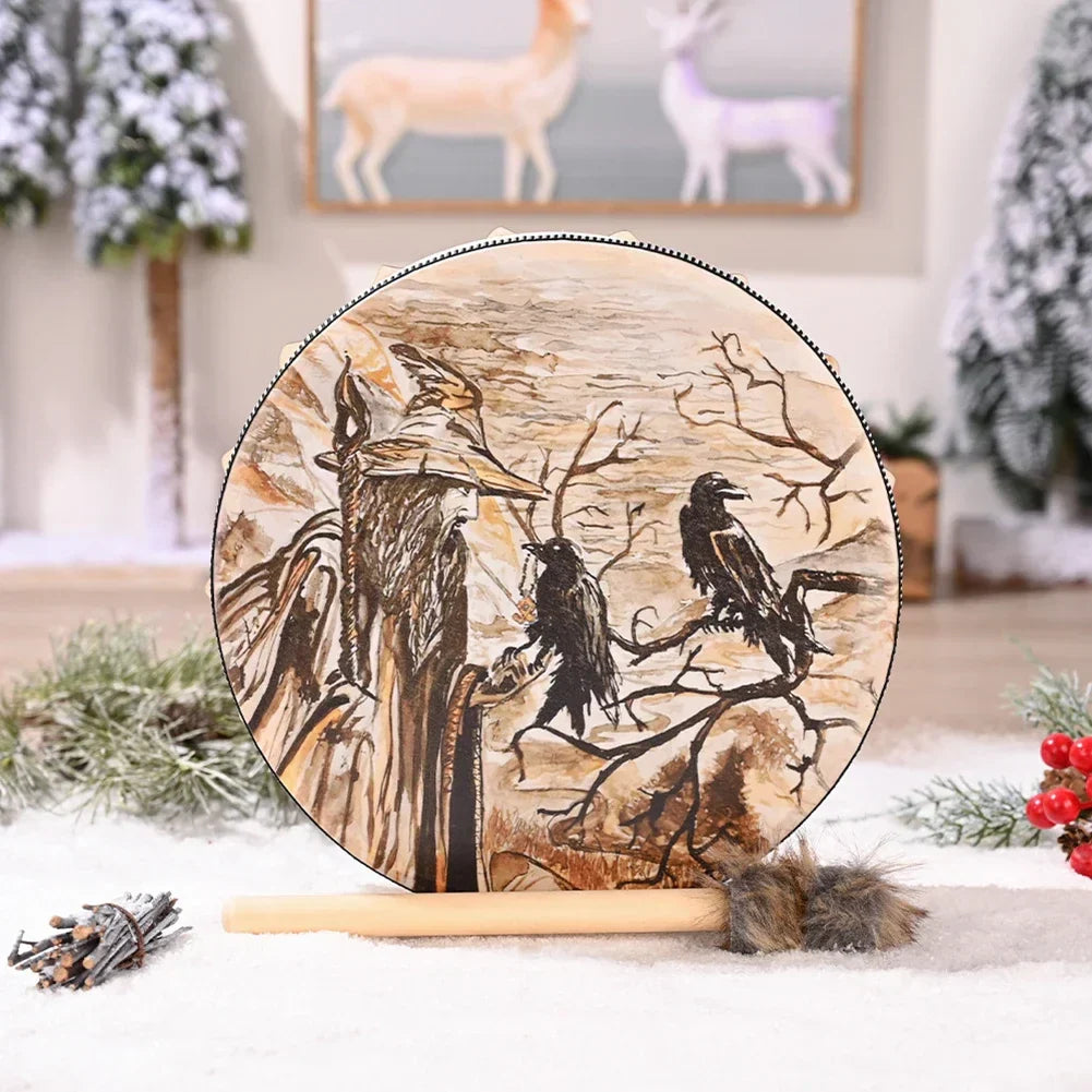 Alchemical Moon Drum Desktop Ornament Fashion Shaman Drum