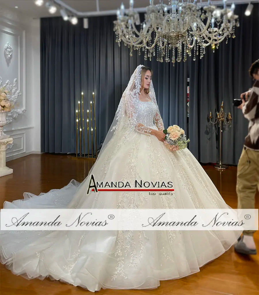 Amanda Novias Custom Order Size Wedding Dress NS4691