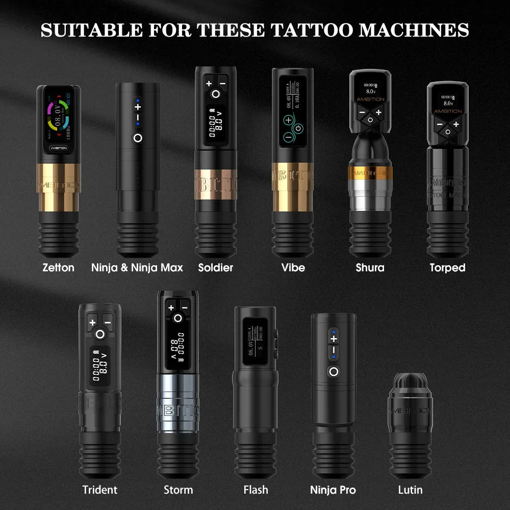 Ambition 25 pcs Disposable Tattoo Grip Compatible With