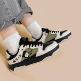 Amy & Michael Cute Anime Colorblock Sneakers