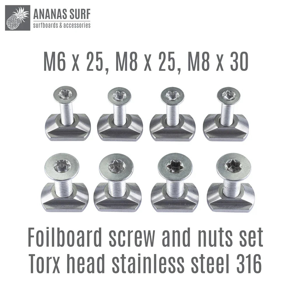 Ananas Surf M6, M8 HydroFoil Board Mount Torx