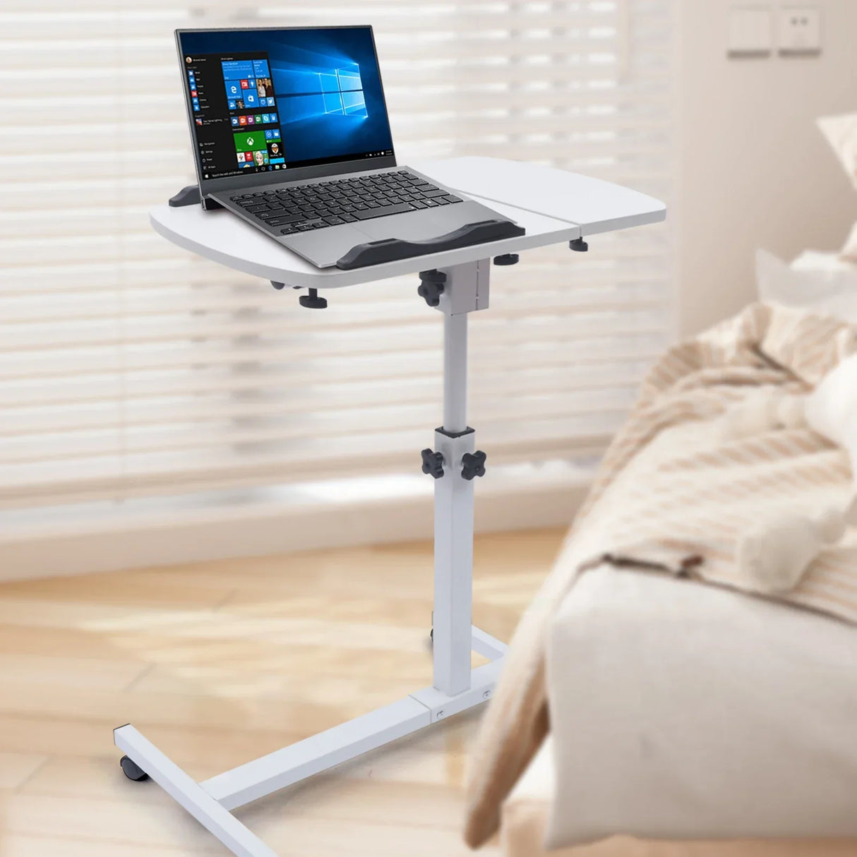 Angle & Height Adjustable Rolling Table Laptop Notebook