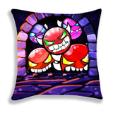 Angry Geometry Dash Print Pillow Case Cartoon Cushion