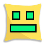 Angry Geometry Dash Print Pillow Case Cartoon Cushion