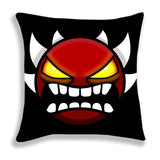 Angry Geometry Dash Print Pillow Case Cartoon Cushion