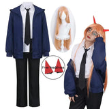 Anime Power Cosplay Chainsaw Man Cosplay Costume Blue