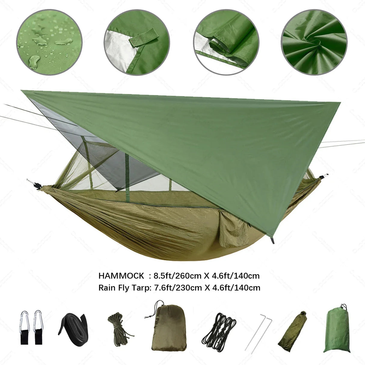 Anti Outdoor Camping Hammock With Mosquito Net And